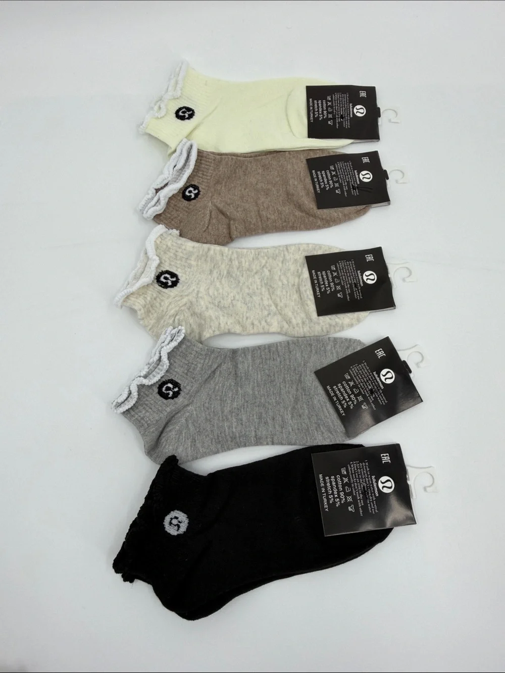 5 Pairs Lululemon Athletica Socks